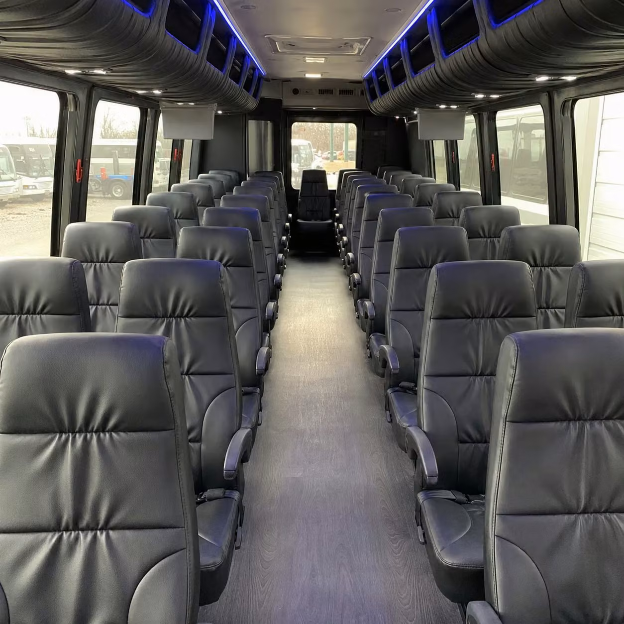 28 passenger minibus inside