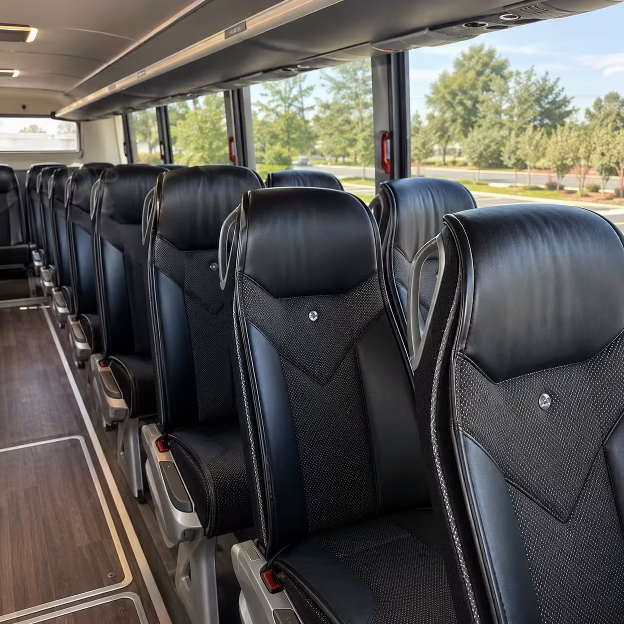 sunnyvale charter bus rental interior